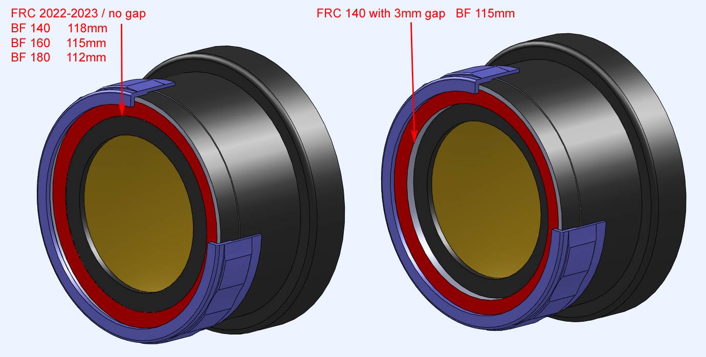 TEC Focal Reducer Corrector 0.9x per 140 / 160 / 180 / 200 FL APO (+250 VT) Accessorio Ottico