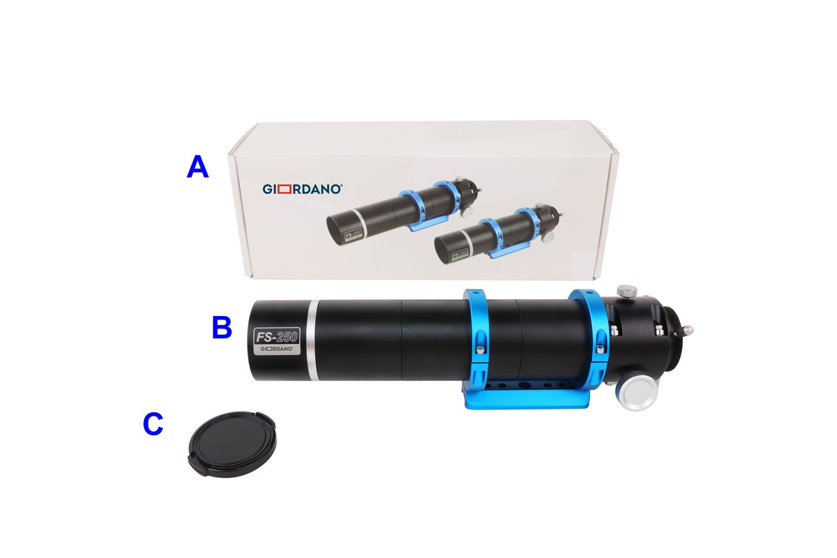 GIORDANO® FS-250AR – Telescopio Guida 250mm f/5.6 con Anelli di supporto in Alluminio - immagine 3