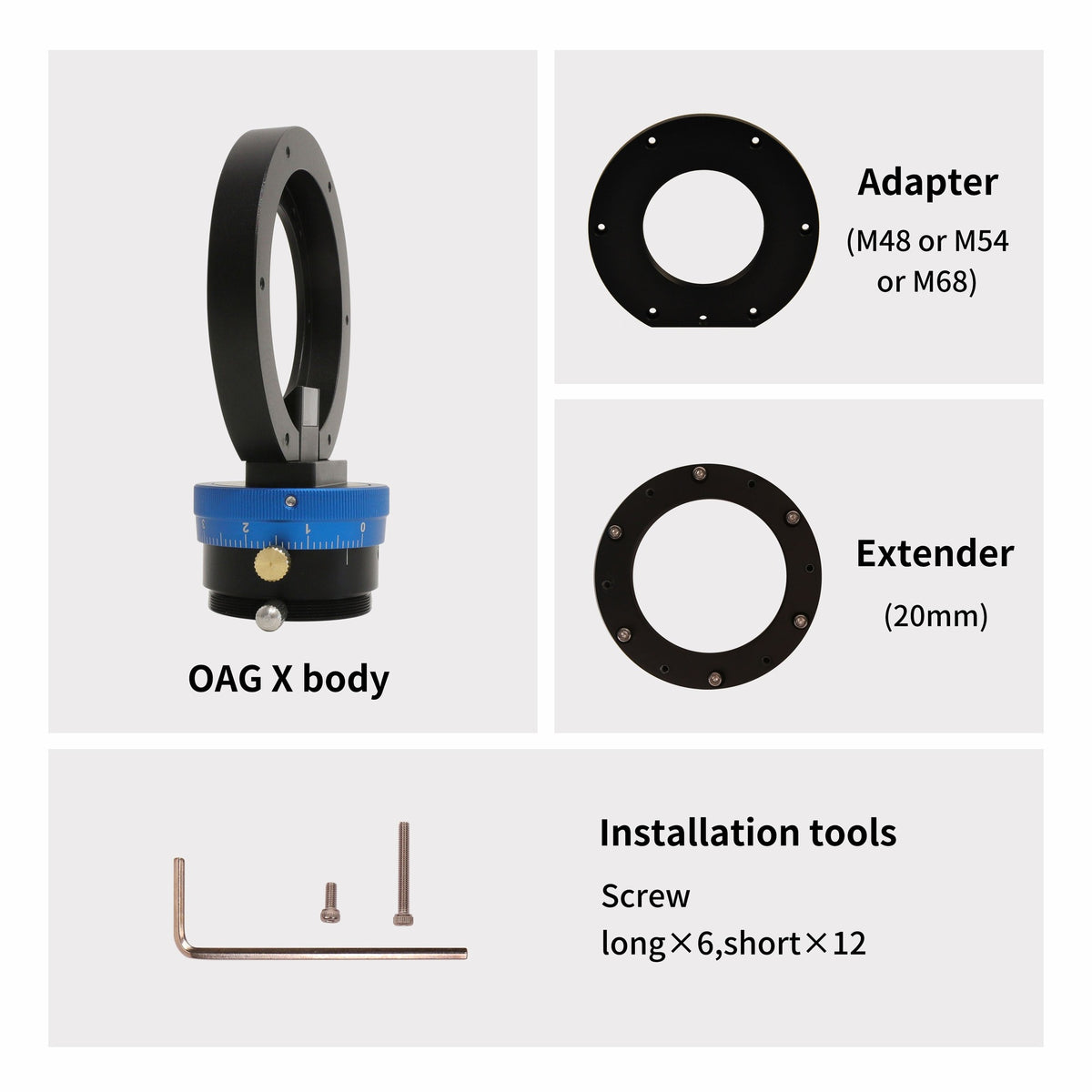 GIORDANO® GIO-OAG-X – Off-Axis Guider Professionale per Astrofotografia Deep-Sky - immagine 4