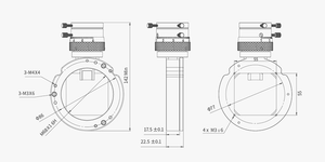 ZWO OAG l 68 guida fuori asse large con attacco M68 per full frame per autoguida e puntamento del telescopio