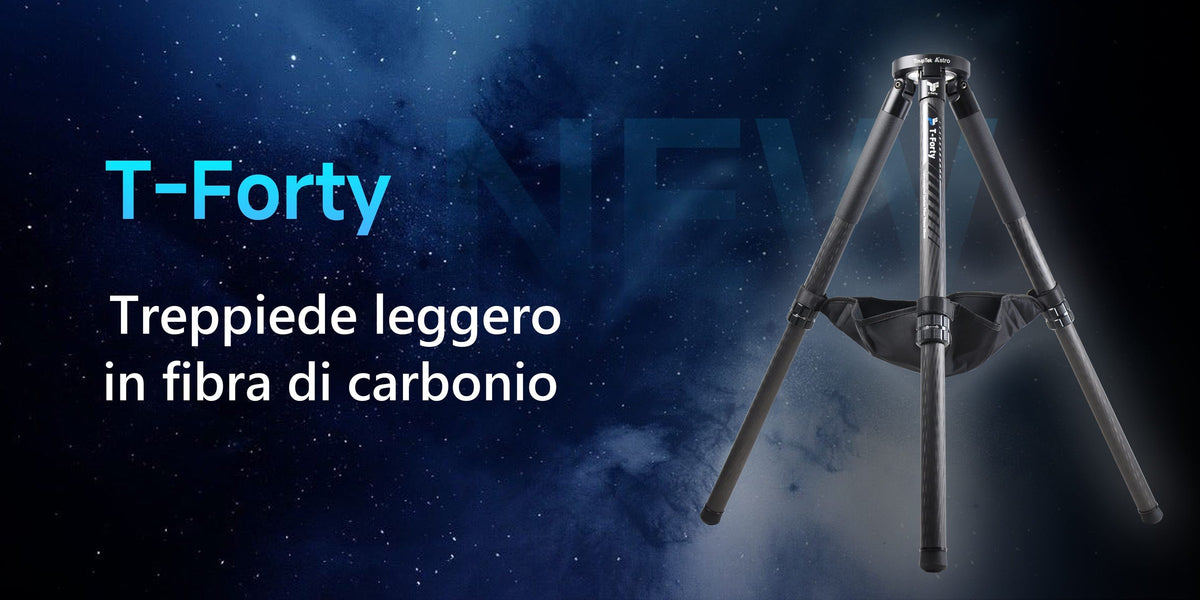 ToupTek T-Forty treppiede leggero in fibra di carbonio