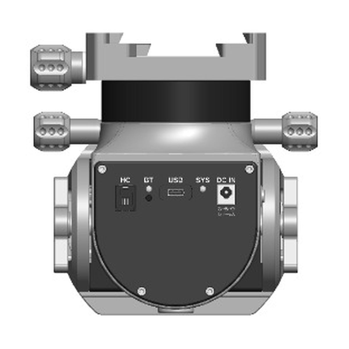 GIORDANO® GIO-SH20 pannello connessioni: HC, Bluetooth, USB, SYS, DC IN
