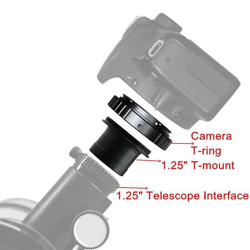 Take TK ASAD4 compatibile con adattatore da 1,25 pollici a T2 con anello per canon eos ef ef s per collegare accessori fotografici o astronomici