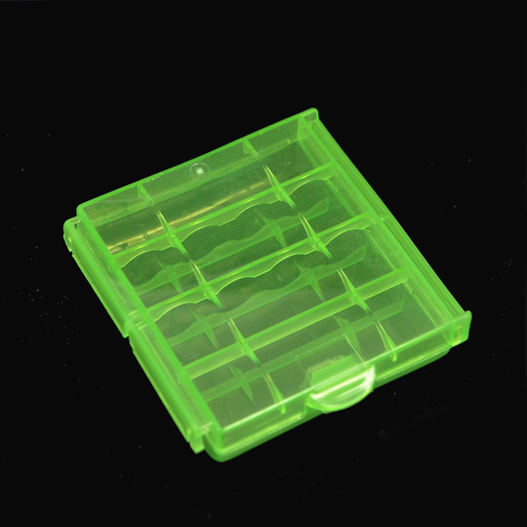 Nehmen Sie das TK-HCAA3 Hartbatterieetui für 4x AA-Stifte und 5x AAA-Mini-Stifte (grün) mit.