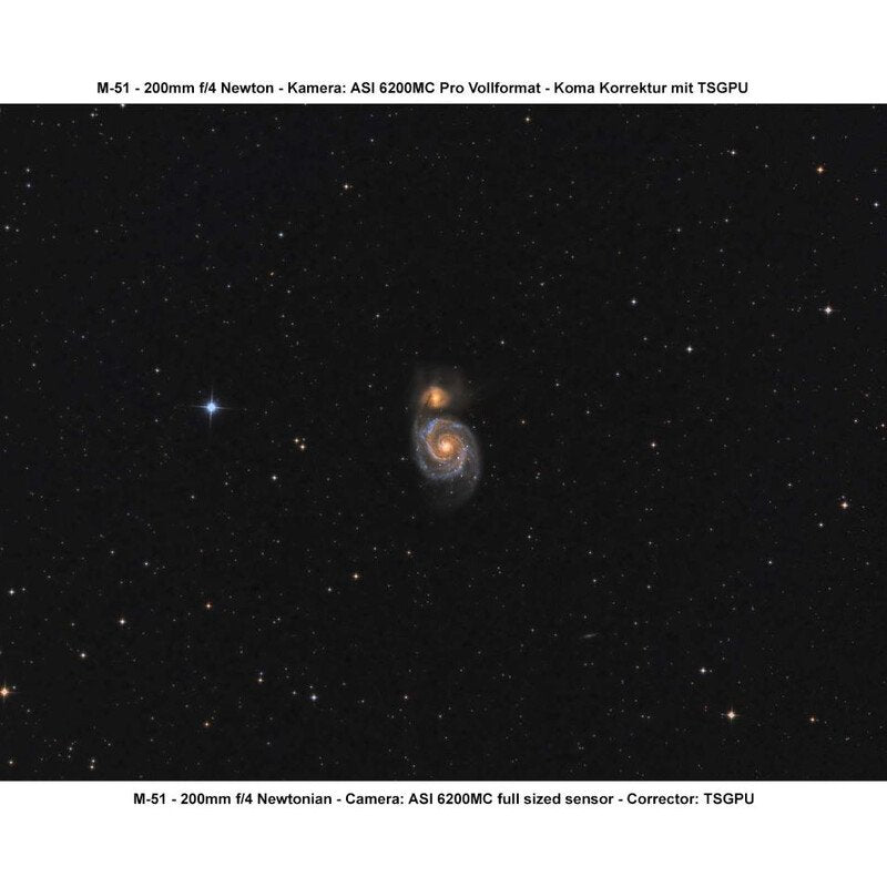 Correttore di coma 1,0x da 2" per correggere il campo e ottimizzare le immagini in astrofotografia