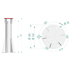 PrimaLuceLab colonna c120 per montatura e gestione del setup astronomico
