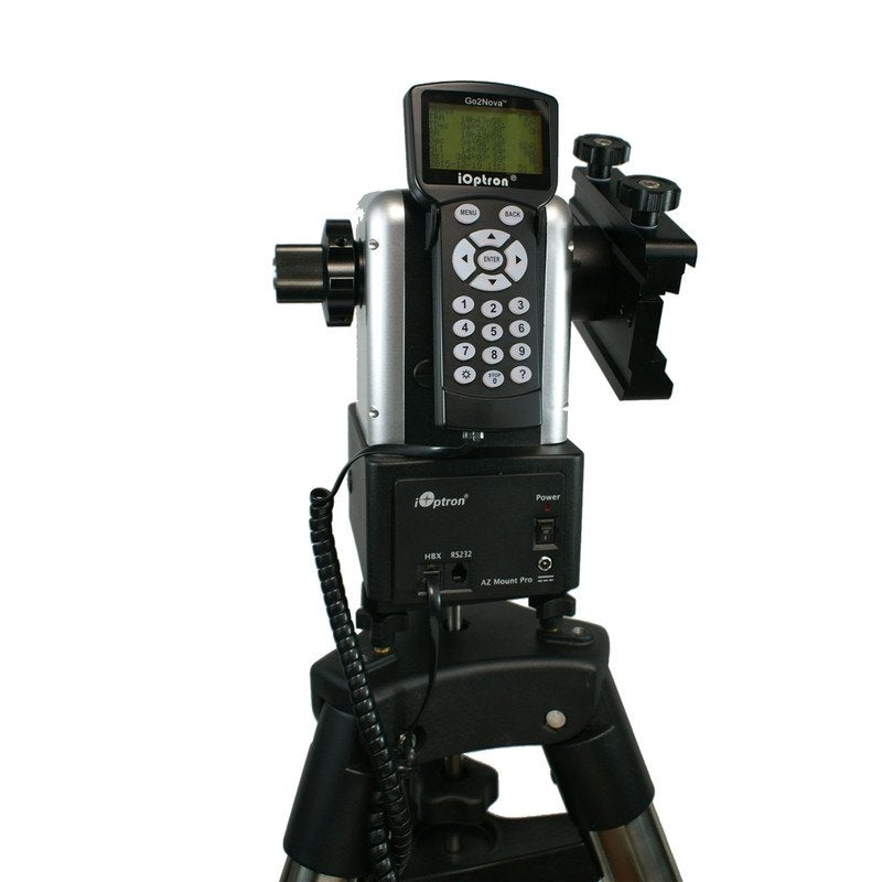 iOptron montatura AZ Pro GoTo con treppiede LiteRoc per supporto, alimentazione o gestione del setup astronomico