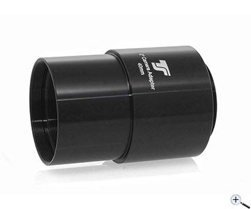 TS Optics focal adapter from 2pol to t2 thread 40 mm optical length per alimentazione o compatibilità del setup astronomico
