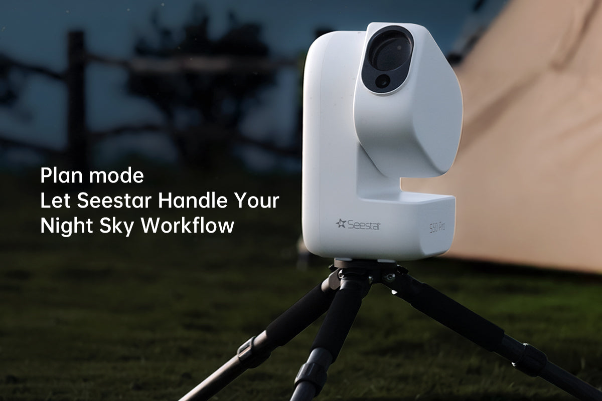 ZWO Seestar S50 Pro: modalita Plan per riprese automatiche per tutta la notte