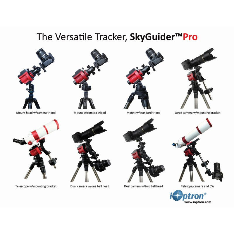 iOptron montatura SkyGuider Pro iPolar set per supporto stabile e inseguimento del setup astronomico
