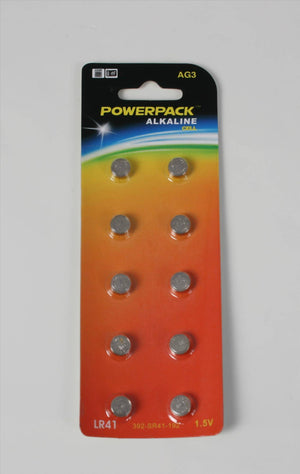 Battery Set: 10x SR41W/1.55V per illuminator Accessorio Ottico