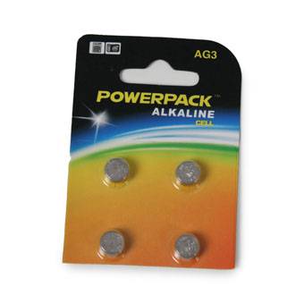 Battery Set: SR41W/1.55V 4pc per illuminator Accessorio Ottico