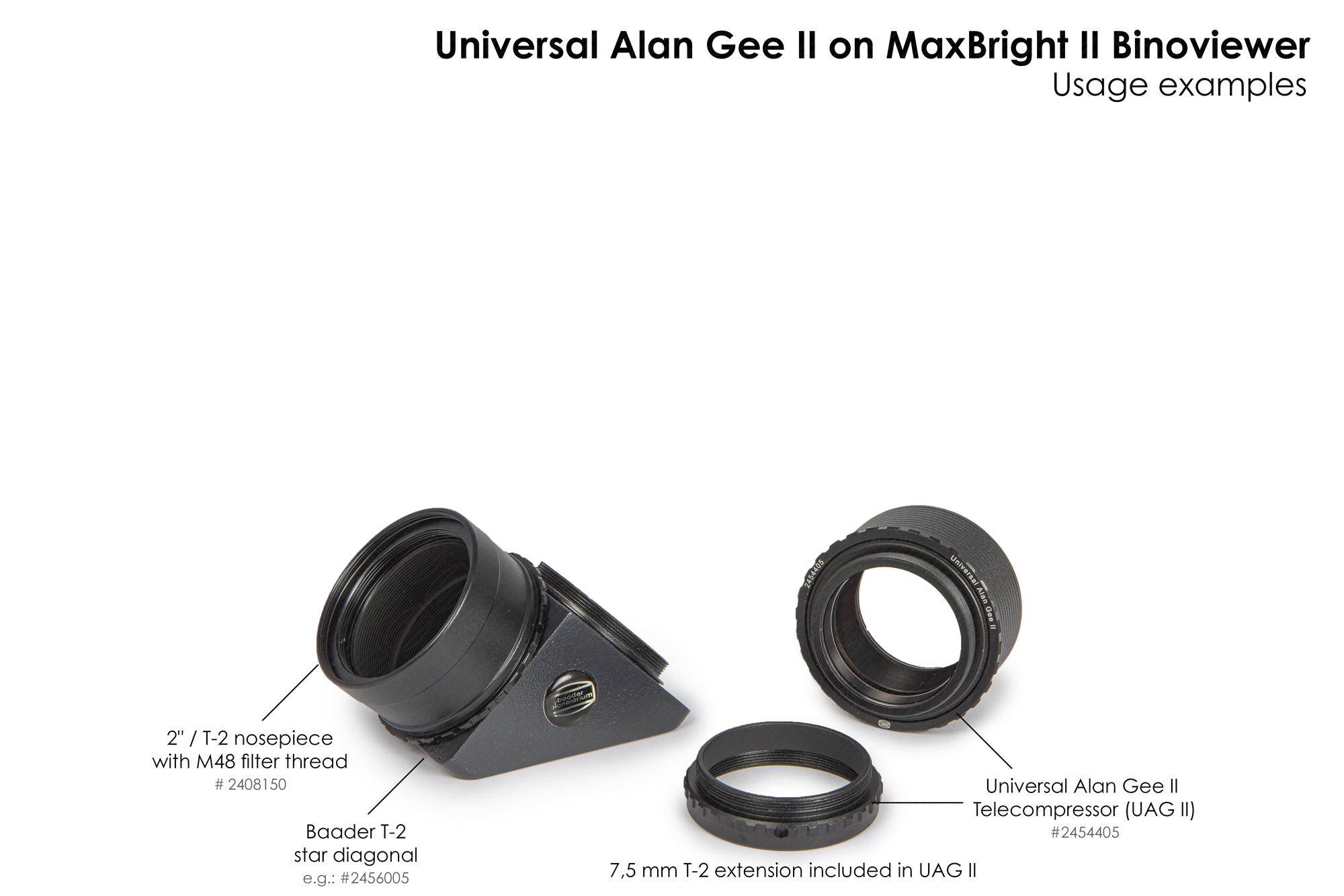 Alan Gee Universal 2" Telecompressor (UAG II) Accessorio Ottico