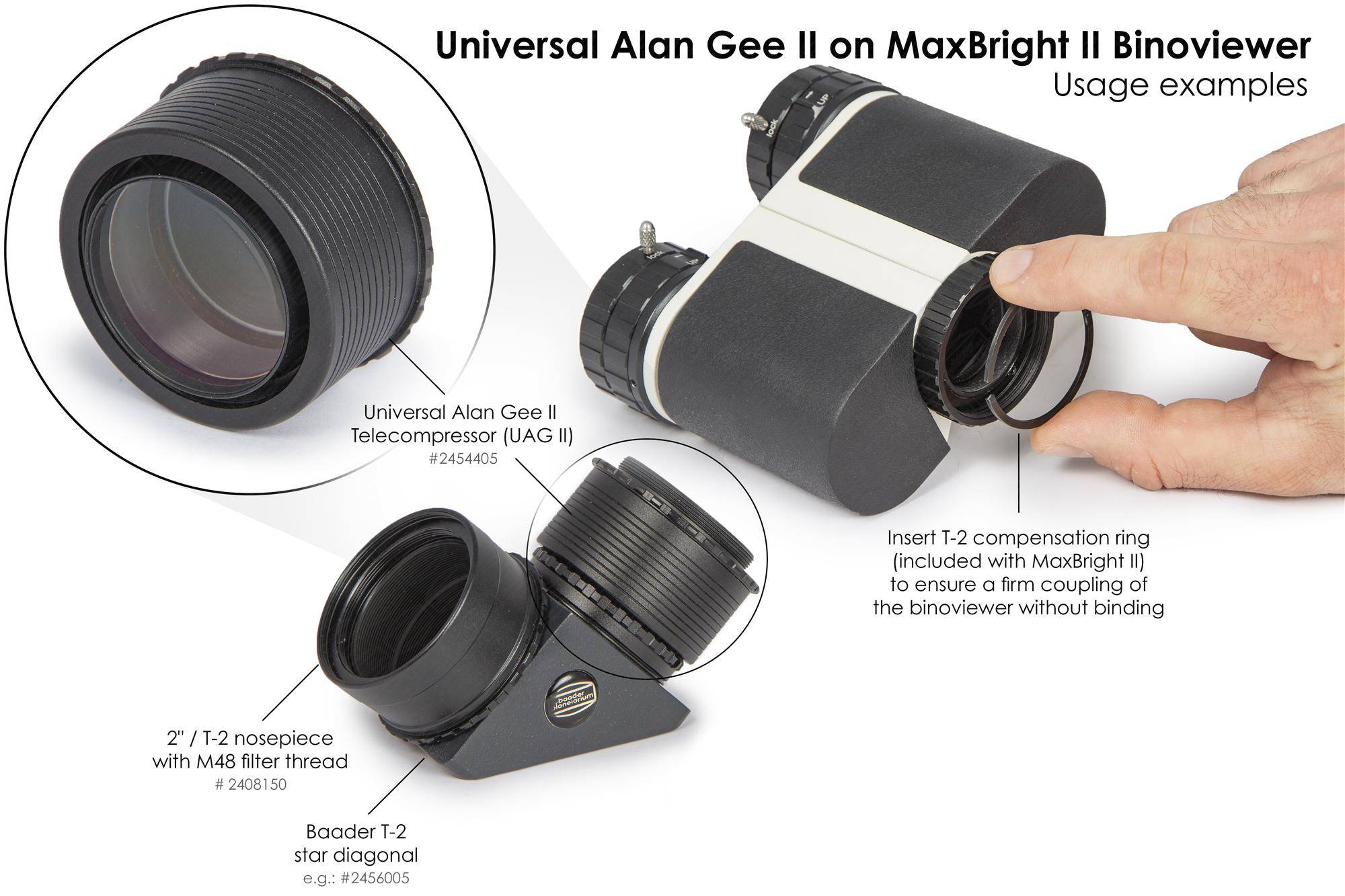 Alan Gee Universal 2" Telecompressor (UAG II) Accessorio Ottico