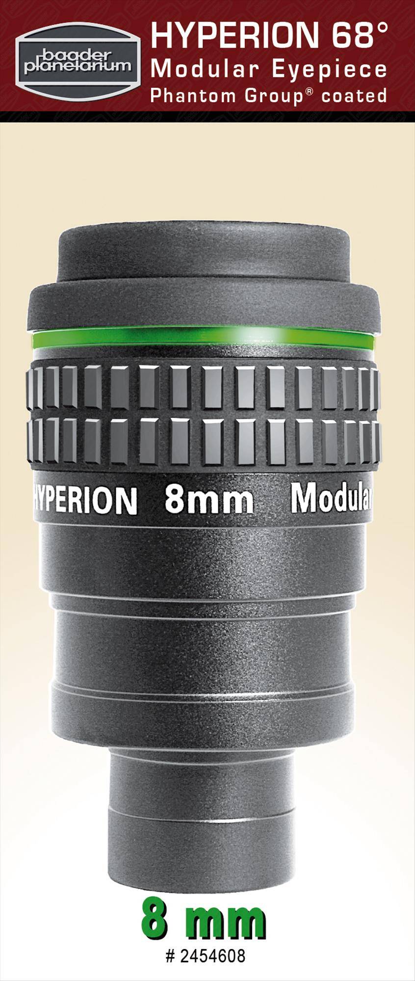 Hyperion® 68° 8mm, Modular Oculare Accessorio Ottico