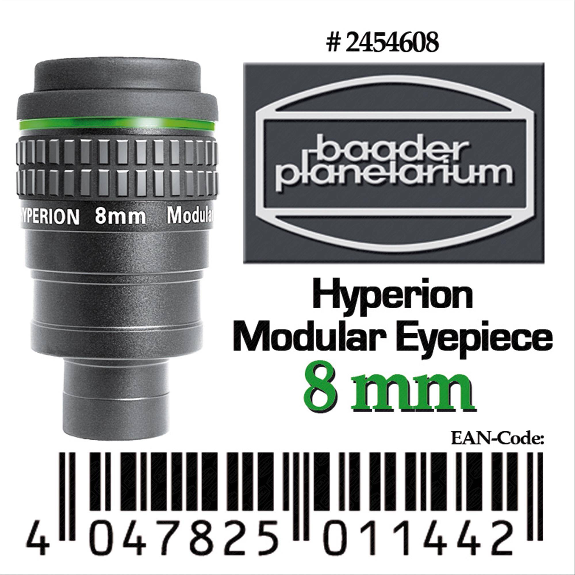 Hyperion® 68° 8mm, Modular Oculare Accessorio Ottico