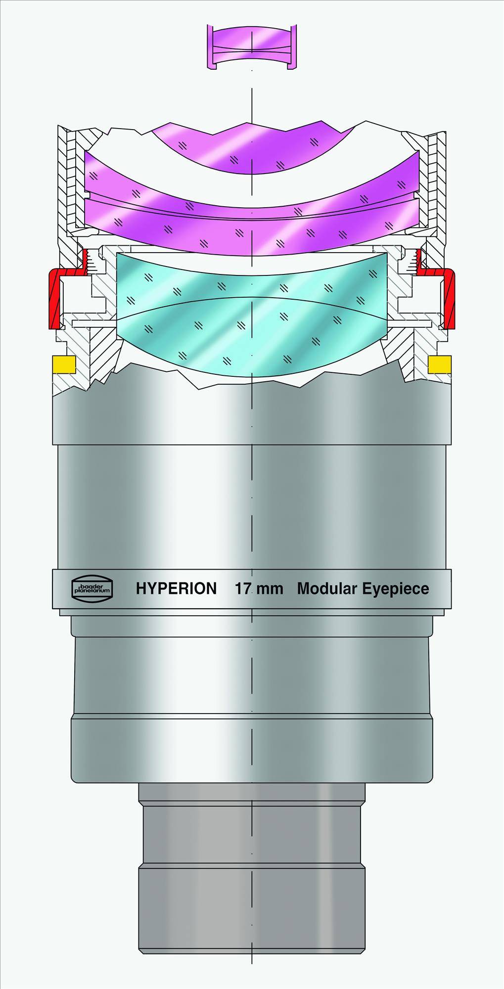Hyperion® 68° 17mm, Modular Oculare Accessorio Ottico