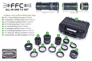 FFC All-in-One T-2 Set 3–4x magnification per 1¼" e T-2 cameras Accessorio Ottico