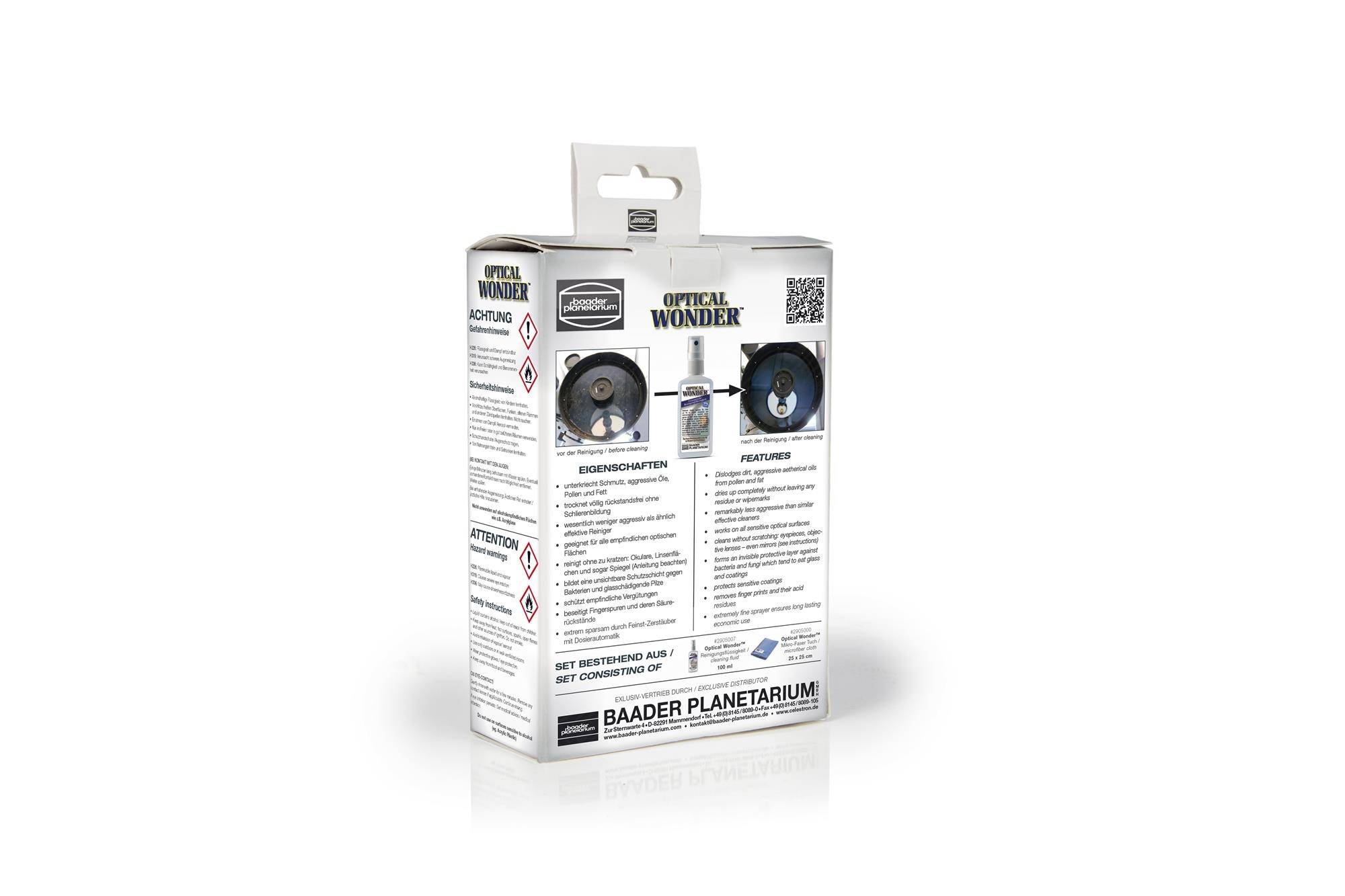 Optical Wonder™ Set (Cleaning Fluid e Cloth) Accessorio Ottico