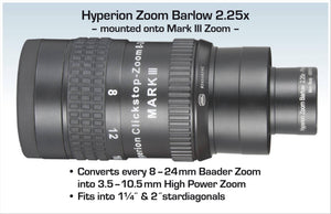 Barlow Lens Hyperion® Zoom (2.25x ) Accessorio Ottico