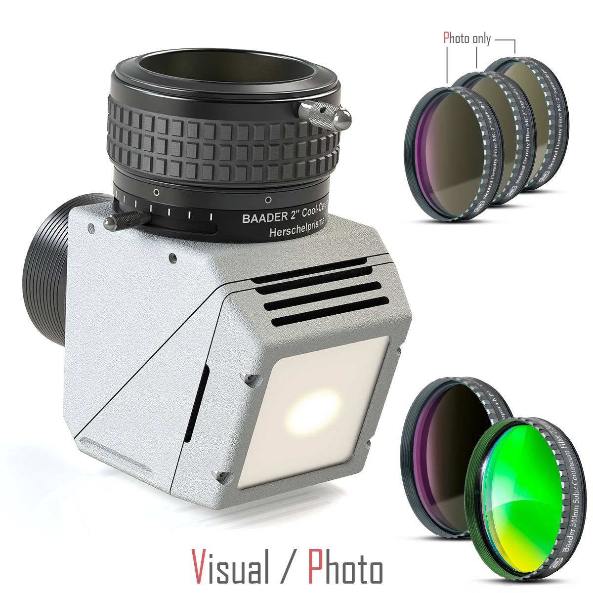 Baader 2" Cool-Ceramic Safety Herschel Prism Mark II (Visuale / Photo) Filtro Solare (Luce Bianca)
