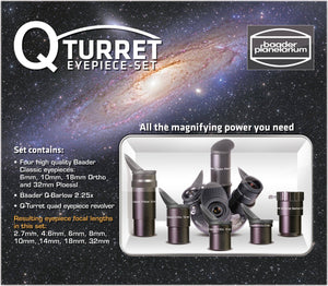 Q-Turret Oculare Set (Oculare revolver, 3x Classic Ortho, 1x Classic Plössl, 1x Q-Barlow 2.25x) Accessorio Ottico