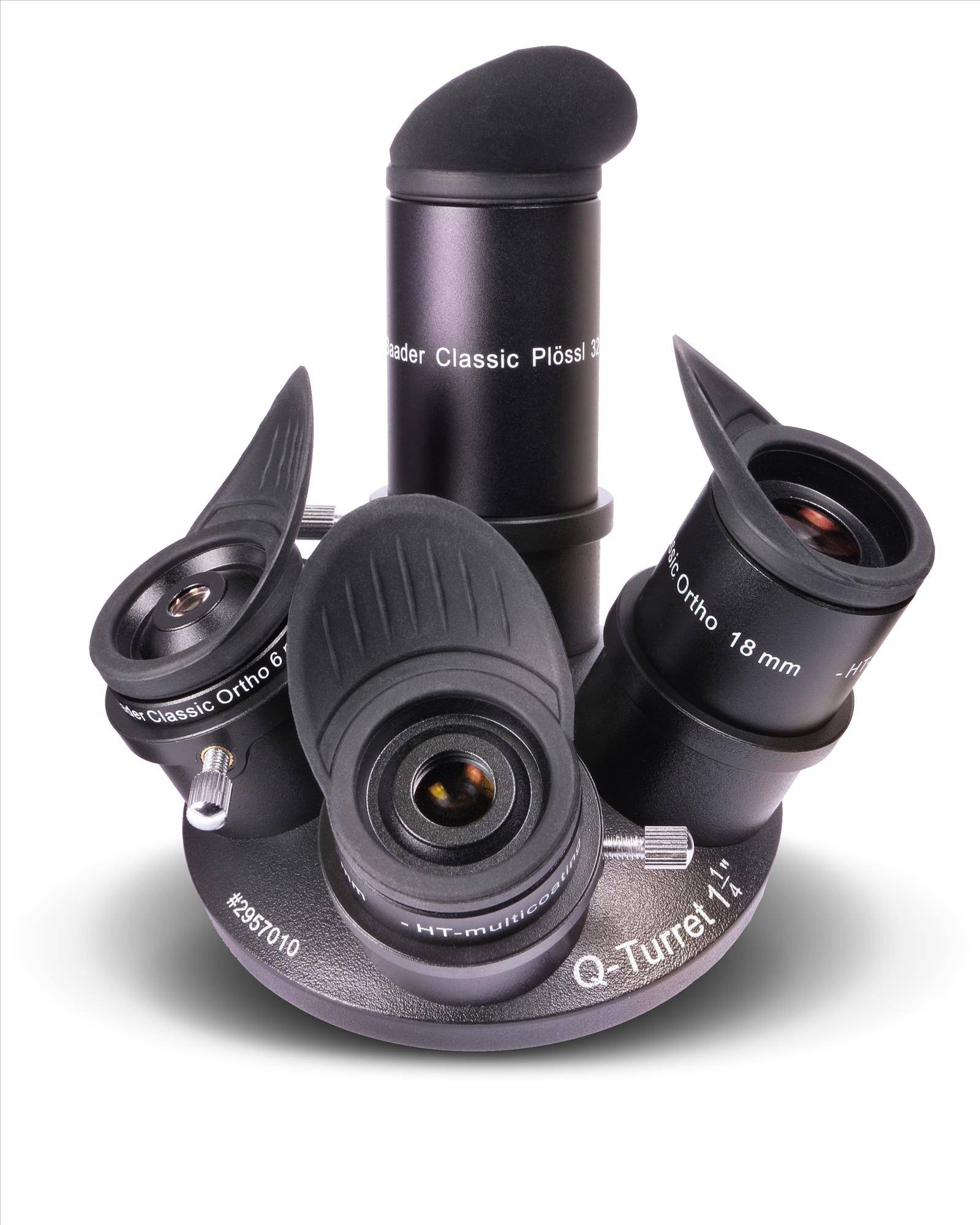 Q-Turret Oculare Set (Oculare revolver, 3x Classic Ortho, 1x Classic Plössl, 1x Q-Barlow 2.25x) Accessorio Ottico