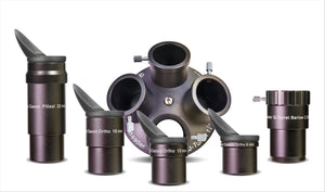 Q-Turret Oculare Set (Oculare revolver, 3x Classic Ortho, 1x Classic Plössl, 1x Q-Barlow 2.25x) Accessorio Ottico