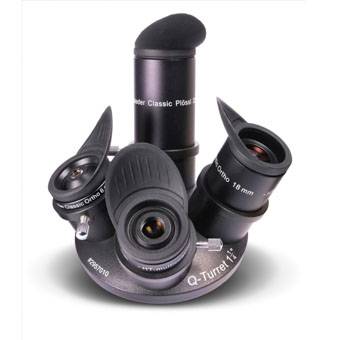 Q-Turret Oculare Set (Oculare revolver, 3x Classic Ortho, 1x Classic Plössl, 1x Q-Barlow 2.25x) Accessorio Ottico