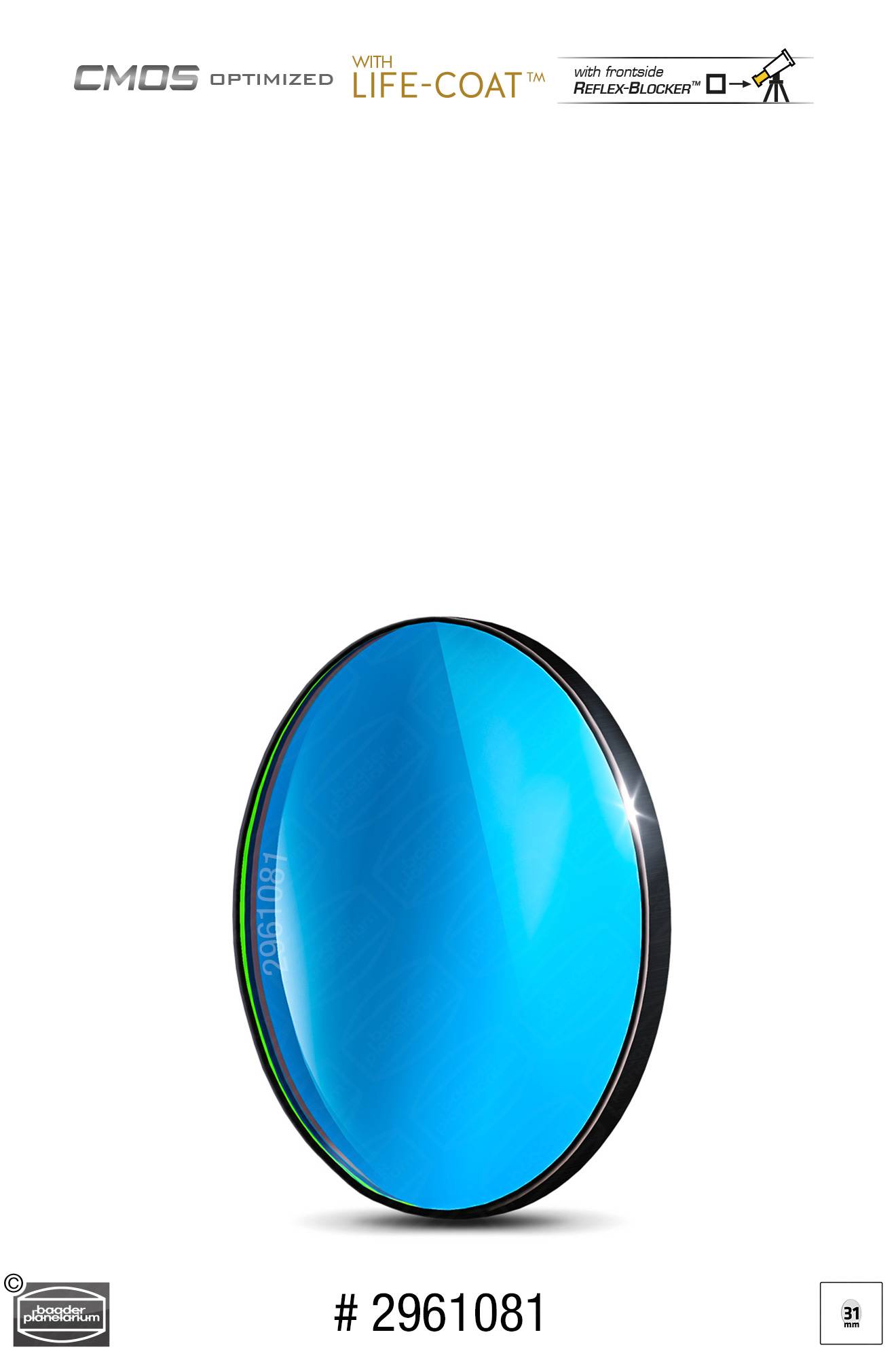 Baader H-Beta Banda Stretta Filtro (5.5nm) CMOS-ottimizzato Filtro Visuale e Fotografico