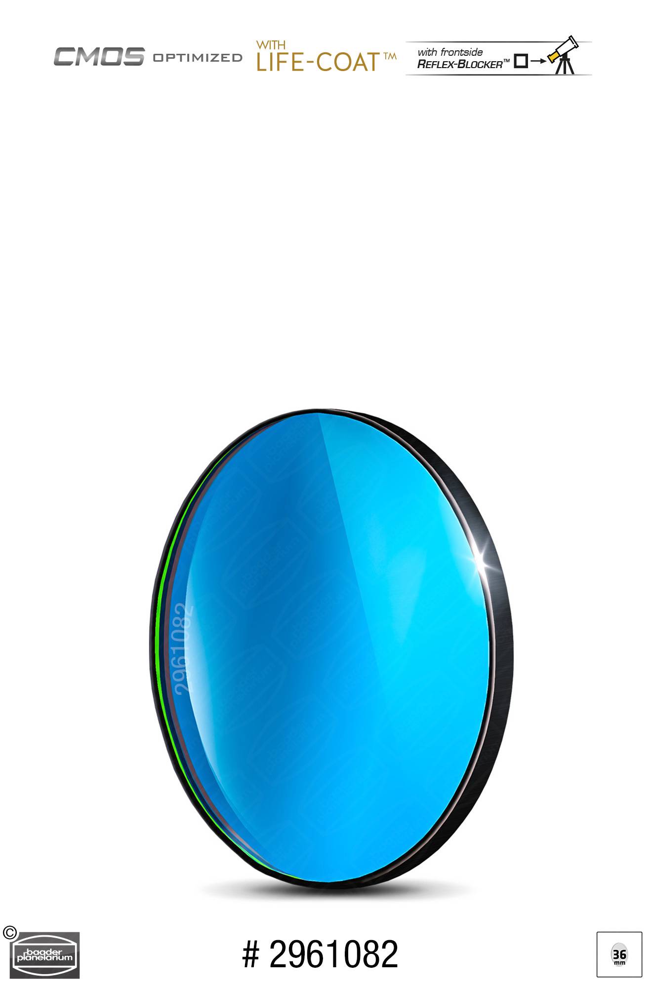 Baader H-Beta Banda Stretta Filtro (5.5nm) CMOS-ottimizzato Filtro Visuale e Fotografico