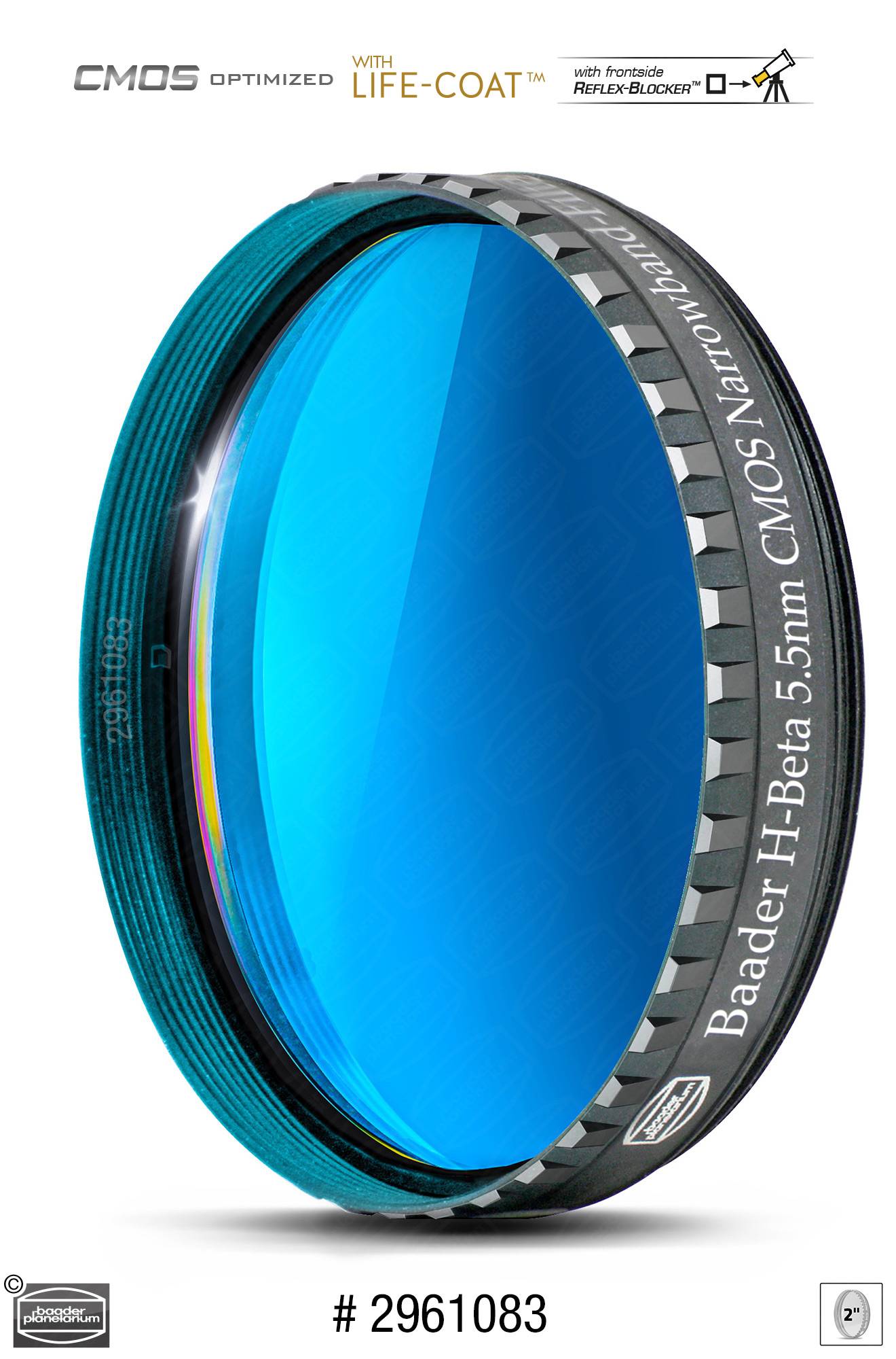 Baader H-Beta Banda Stretta Filtro (5.5nm) CMOS-ottimizzato Filtro Visuale e Fotografico