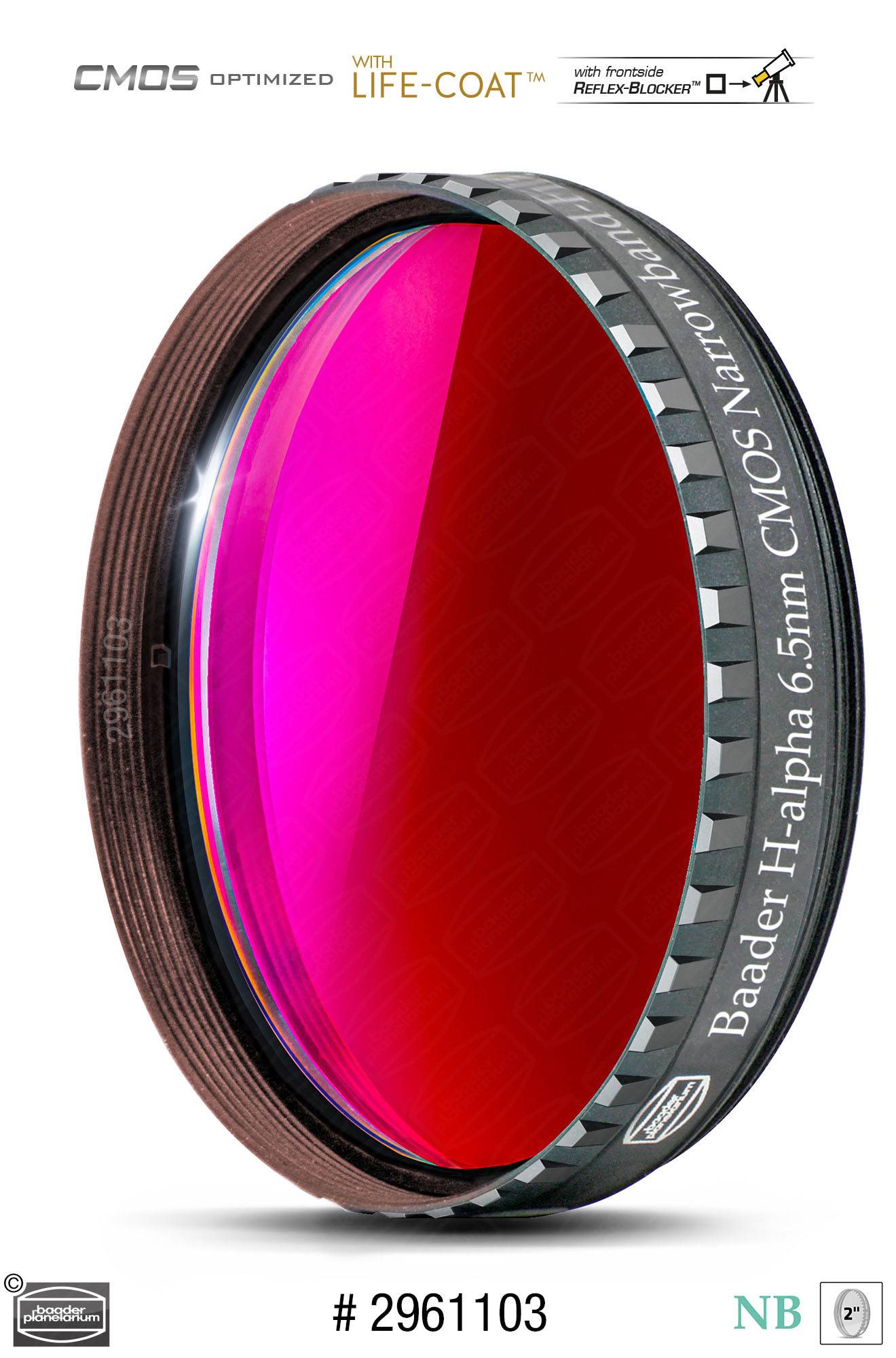 Baader H-alpha Banda Stretta-Filtri (6.5nm) CMOS-ottimizzato Filtro a Banda Stretta (Nebulare)