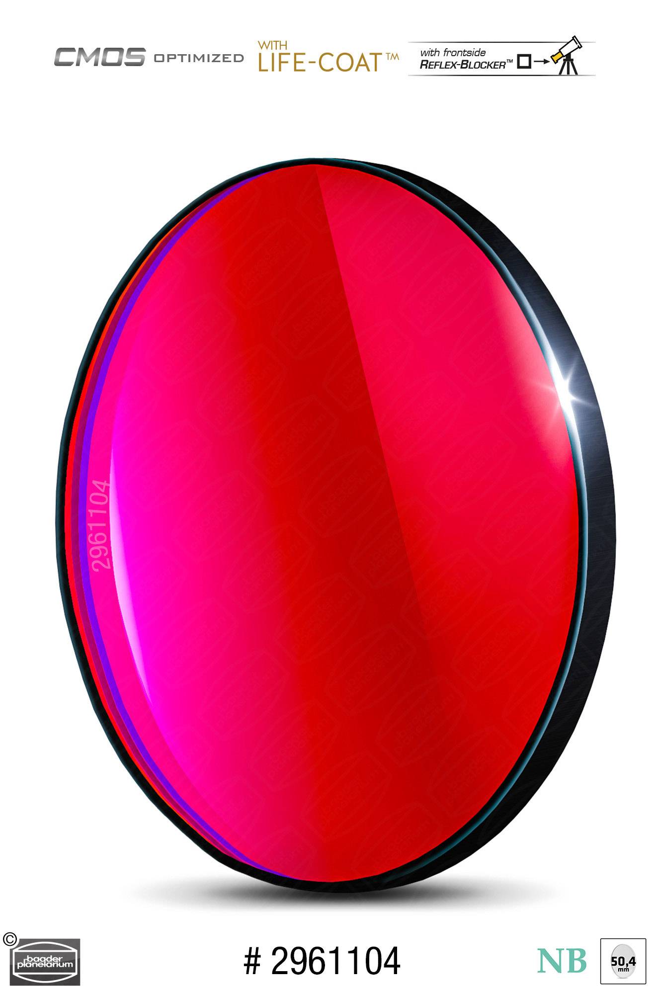 Baader H-alpha Banda Stretta-Filtri (6.5nm) CMOS-ottimizzato Filtro a Banda Stretta (Nebulare)