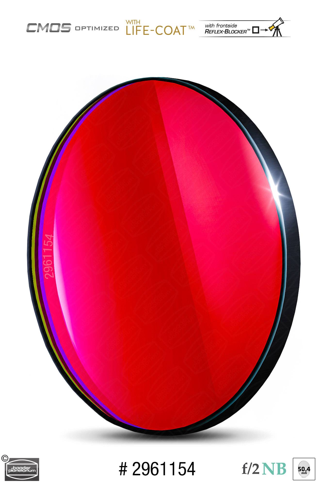 Baader H-alpha f/2 Highspeed-Filtri (6.5nm) CMOS-ottimizzato Filtro a Banda Stretta (Nebulare)