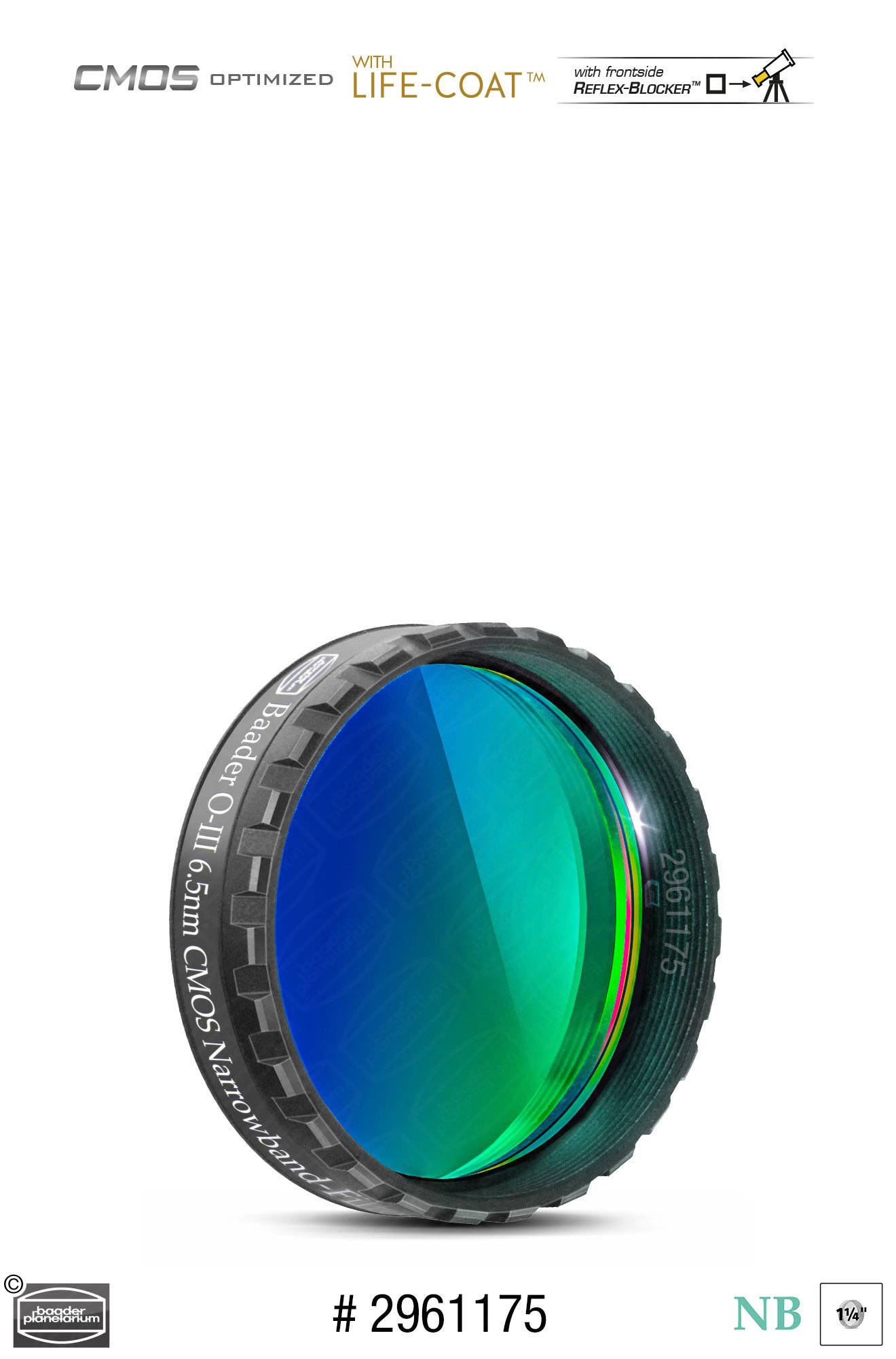 Baader O-III Banda Stretta-Filtri (6.5nm) CMOS-ottimizzato Filtro a Banda Stretta (Nebulare)