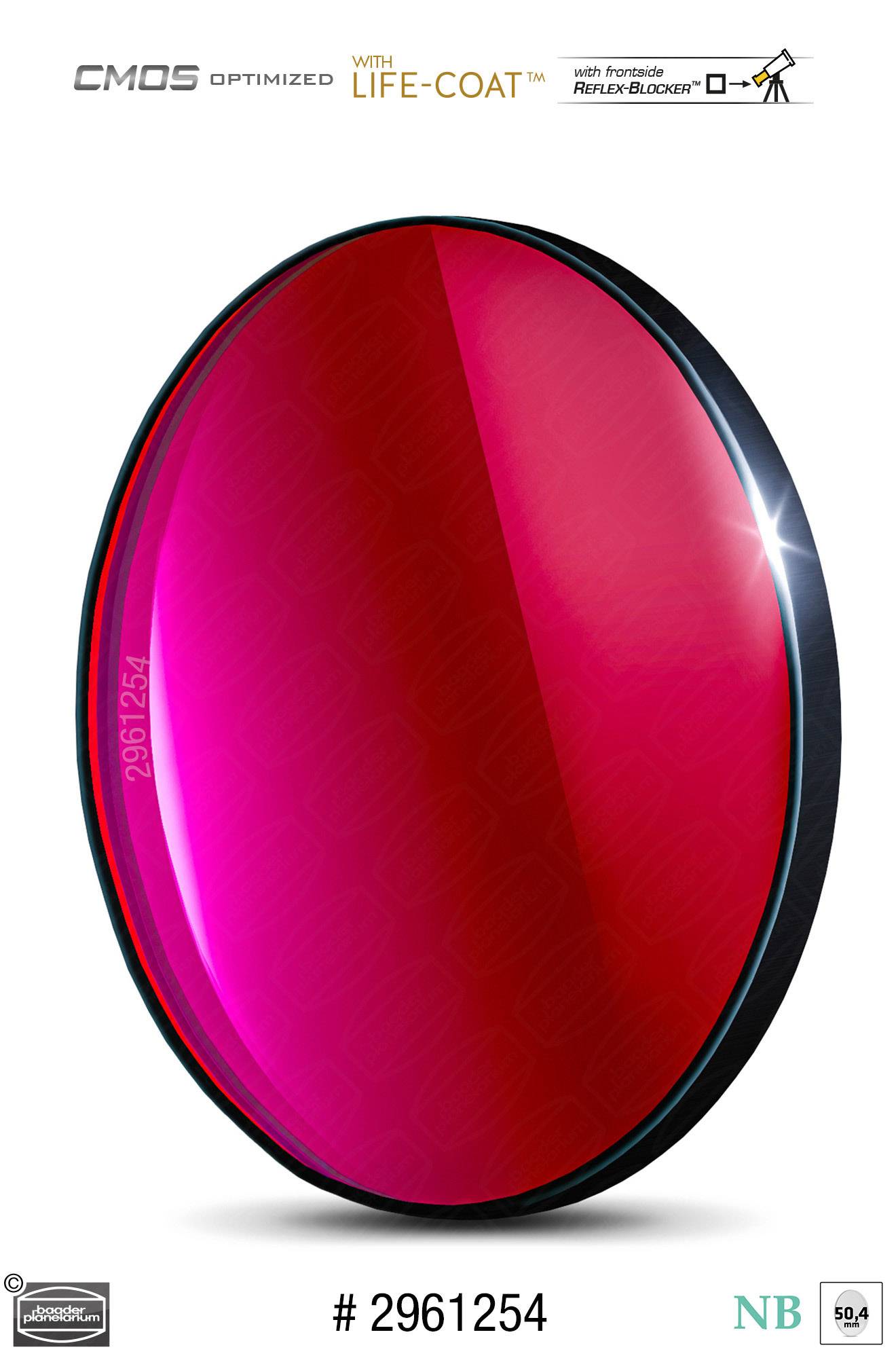 Baader S-II Banda Stretta-Filtri (6.5nm) CMOS-ottimizzato Filtro a Banda Stretta (Nebulare)