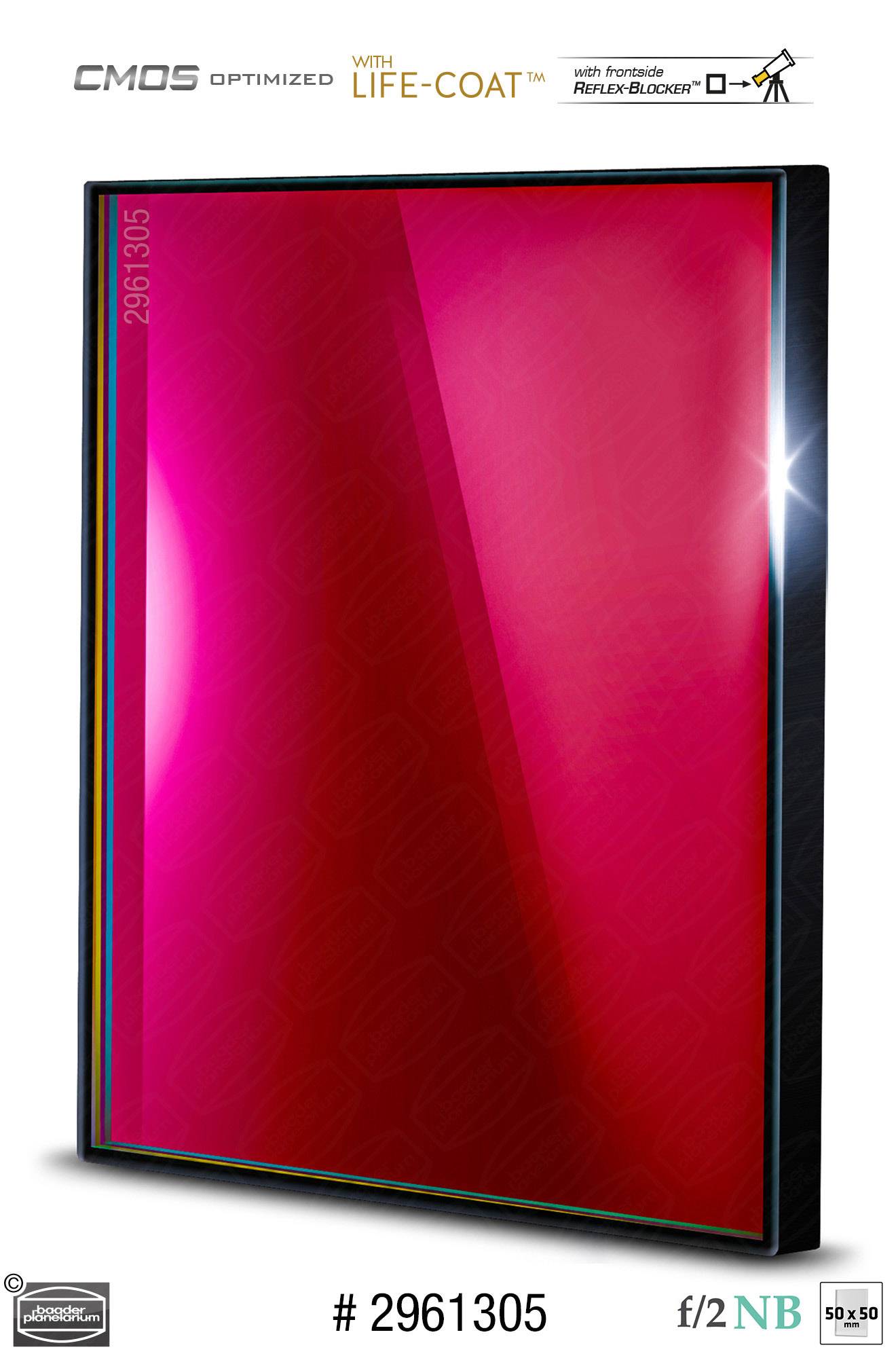 Baader S-II f/2 Highspeed-Filtri (6.5nm) CMOS-ottimizzato Filtro a Banda Stretta (Nebulare)