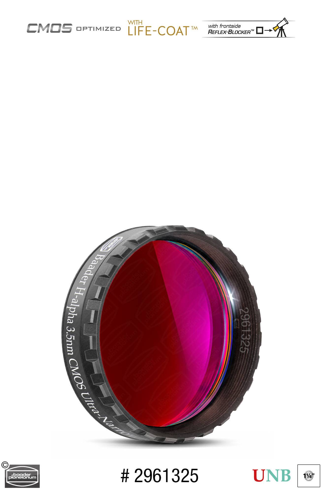 Baader H-alpha Ultra-Banda Stretta-Filtri (3.5nm) CMOS-ottimizzato Filtro a Banda Stretta (Nebulare)