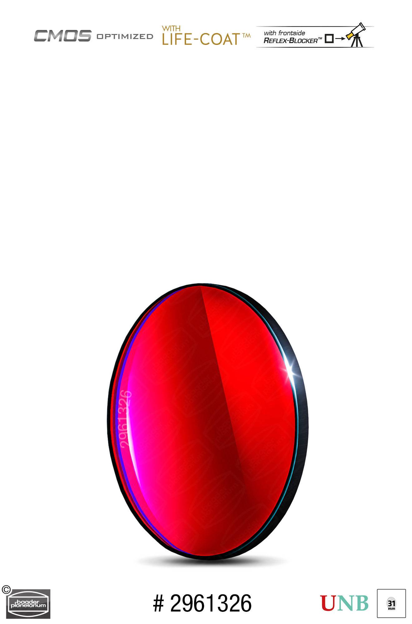 Baader H-alpha Ultra-Banda Stretta-Filtri (3.5nm) CMOS-ottimizzato Filtro a Banda Stretta (Nebulare)