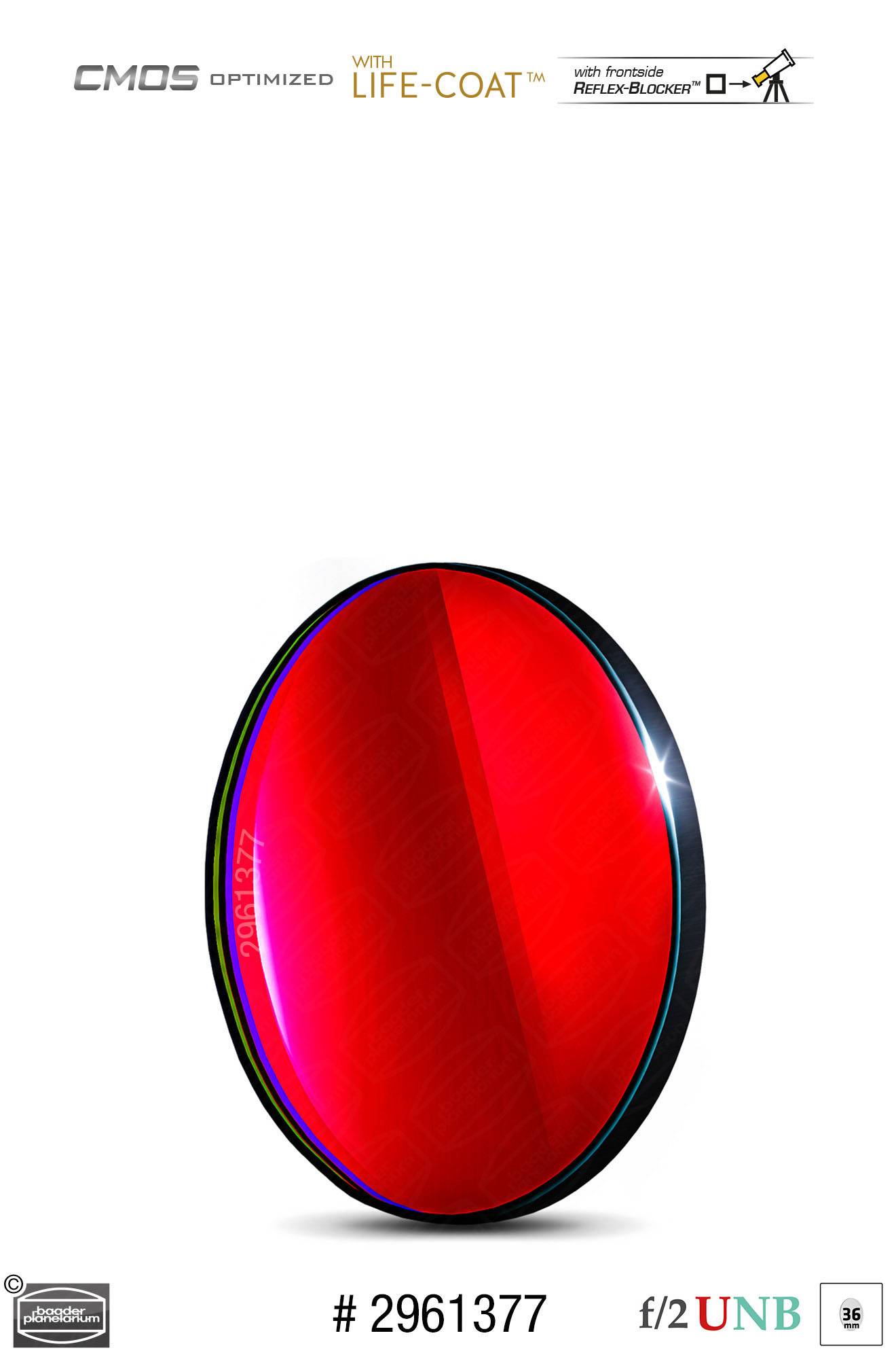 Baader H-alpha f/2 Ultra-Highspeed-Filtri (3.5nm) CMOS-ottimizzato Filtro a Banda Stretta (Nebulare)