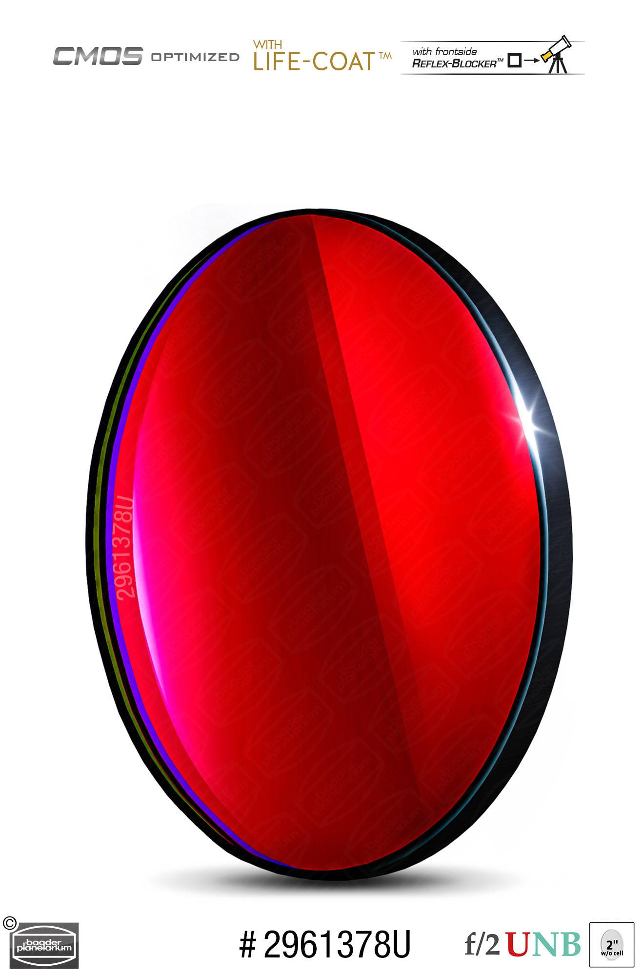 Baader H-alpha f/2 Ultra-Highspeed-Filtri (3.5nm) CMOS-ottimizzato Filtro a Banda Stretta (Nebulare)