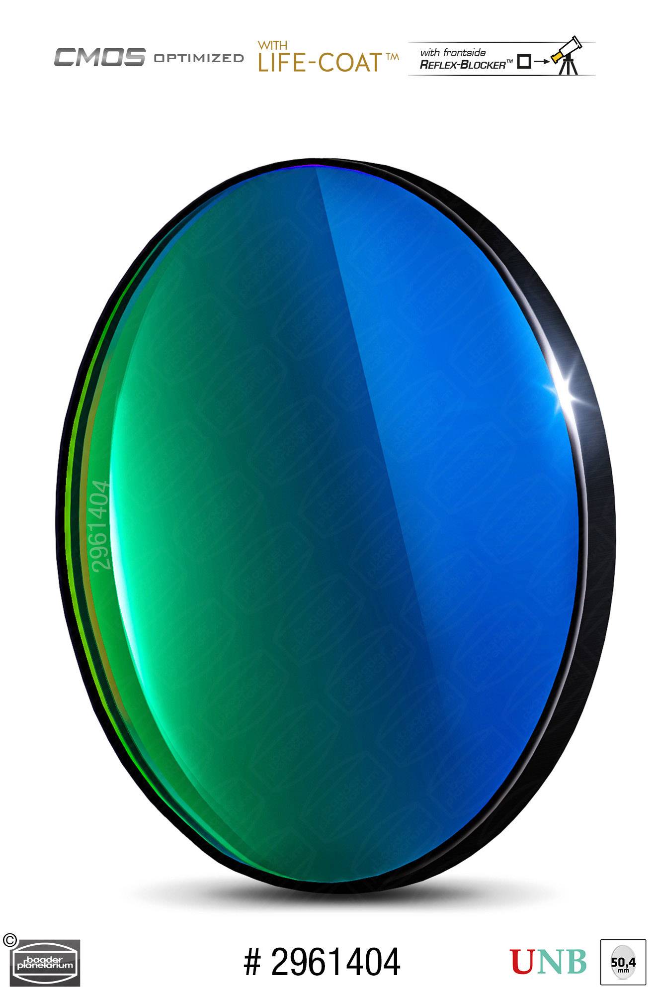 Baader O-III Ultra-Banda Stretta-Filtri (4nm) CMOS-ottimizzato Filtro a Banda Stretta (Nebulare)