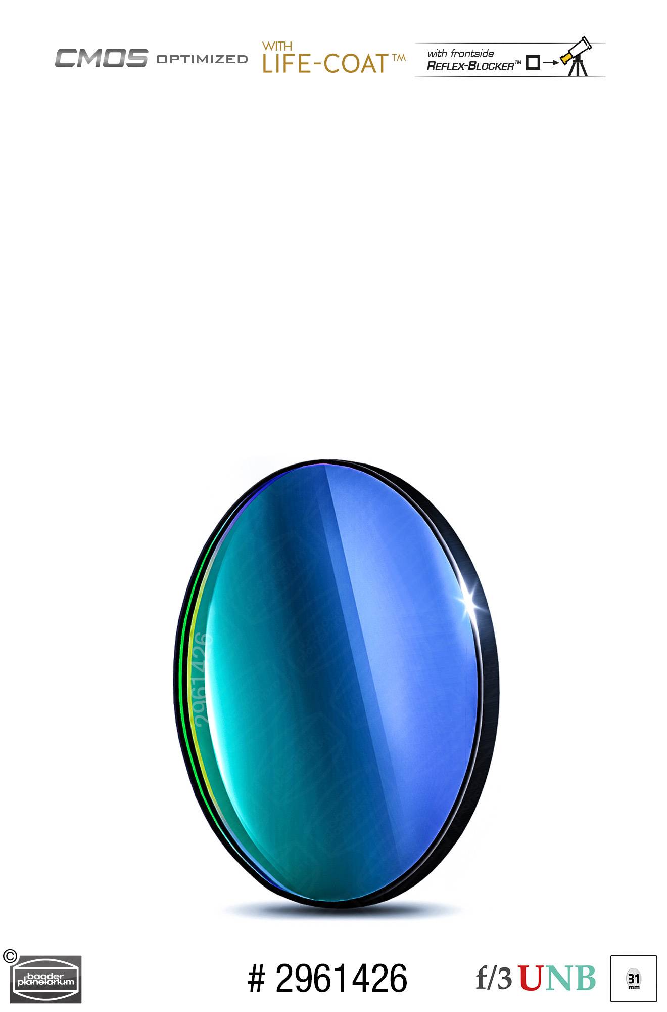 O-III f/3 Ultra-Highspeed Filtro (4nm) CMOS-ottimizzato Filtro a Banda Stretta (Nebulare)