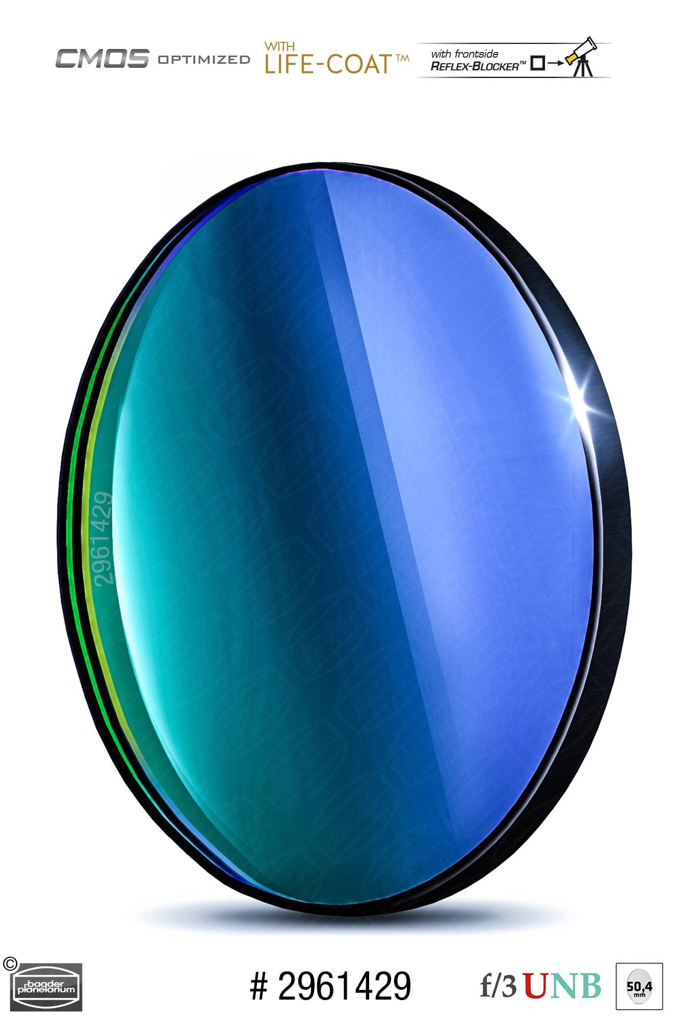 O-III f/3 Ultra-Highspeed Filtro (4nm) CMOS-ottimizzato Filtro a Banda Stretta (Nebulare)