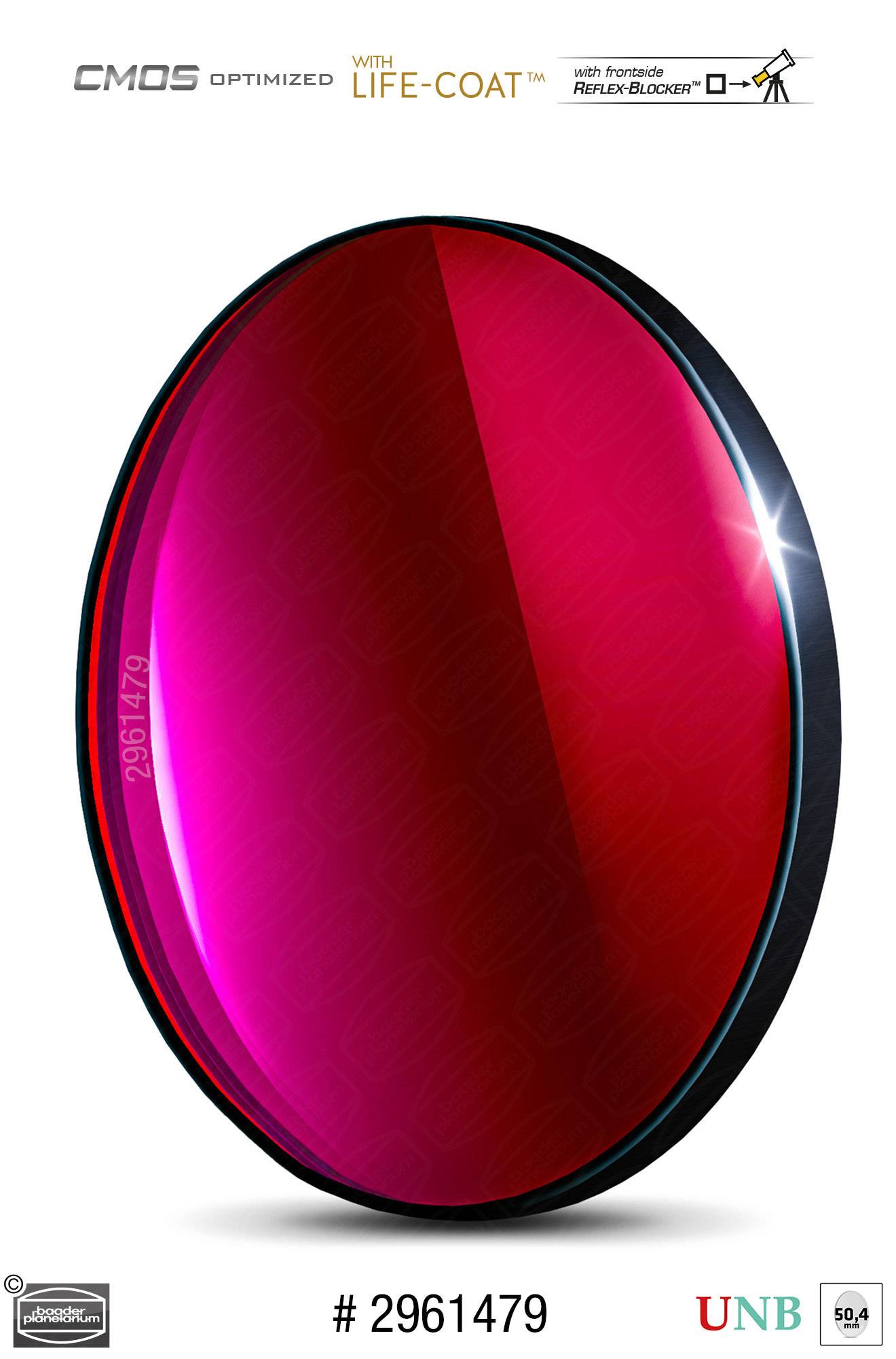 Baader S-II Ultra-Banda Stretta-Filtri (4nm) CMOS-ottimizzato Filtro a Banda Stretta (Nebulare)
