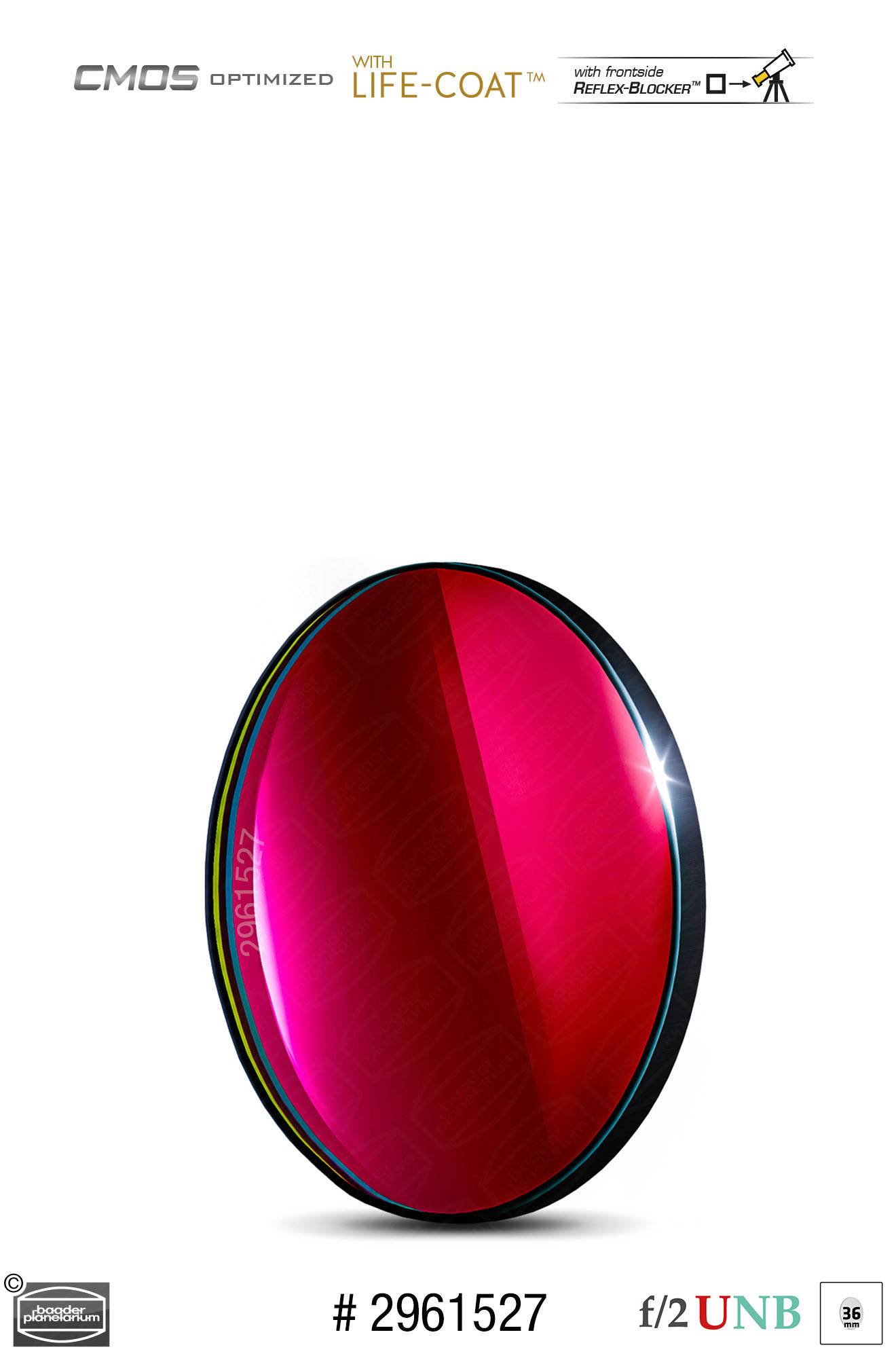Baader S-II f/2 Ultra-Highspeed-Filtri (4nm) CMOS-ottimizzato Filtro a Banda Stretta (Nebulare)