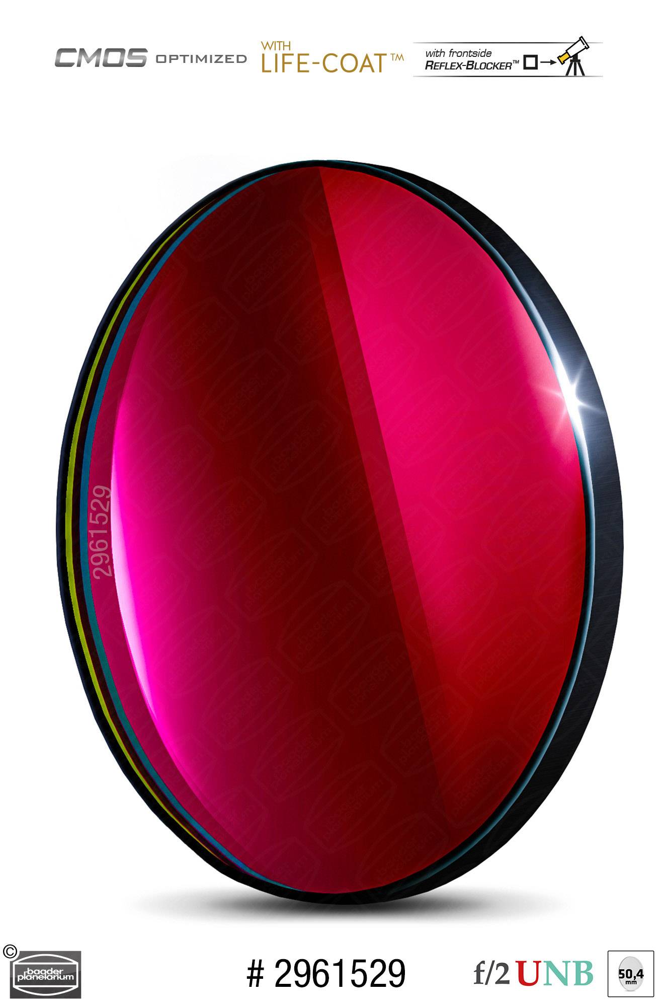 Baader S-II f/2 Ultra-Highspeed-Filtri (4nm) CMOS-ottimizzato Filtro a Banda Stretta (Nebulare)