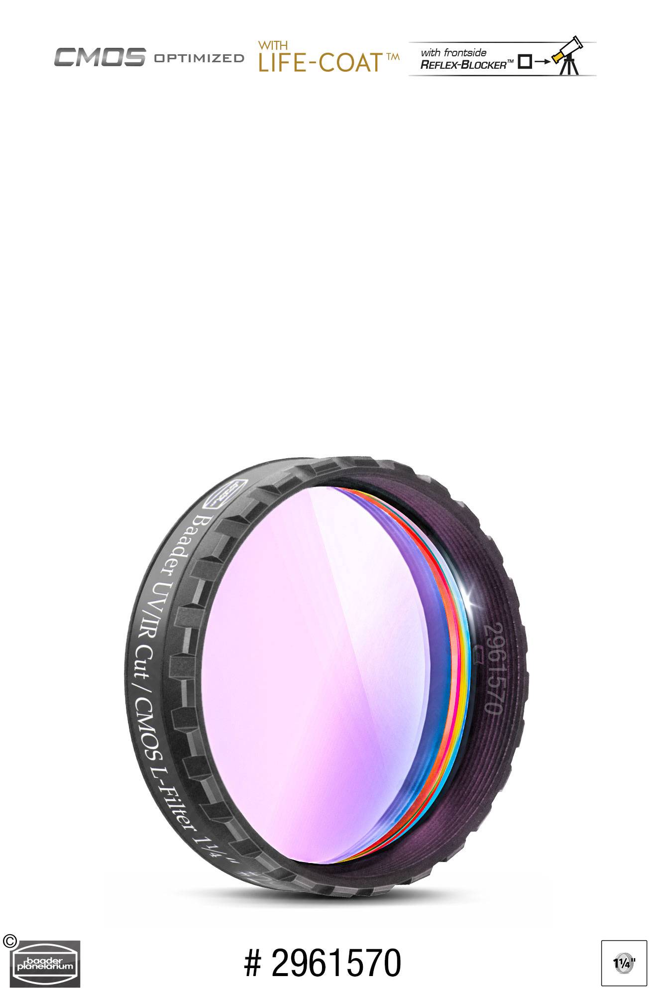 Baader UV/IR-Cut / L Filtro CMOS-ottimizzato Filtro L-RGB / CMOS