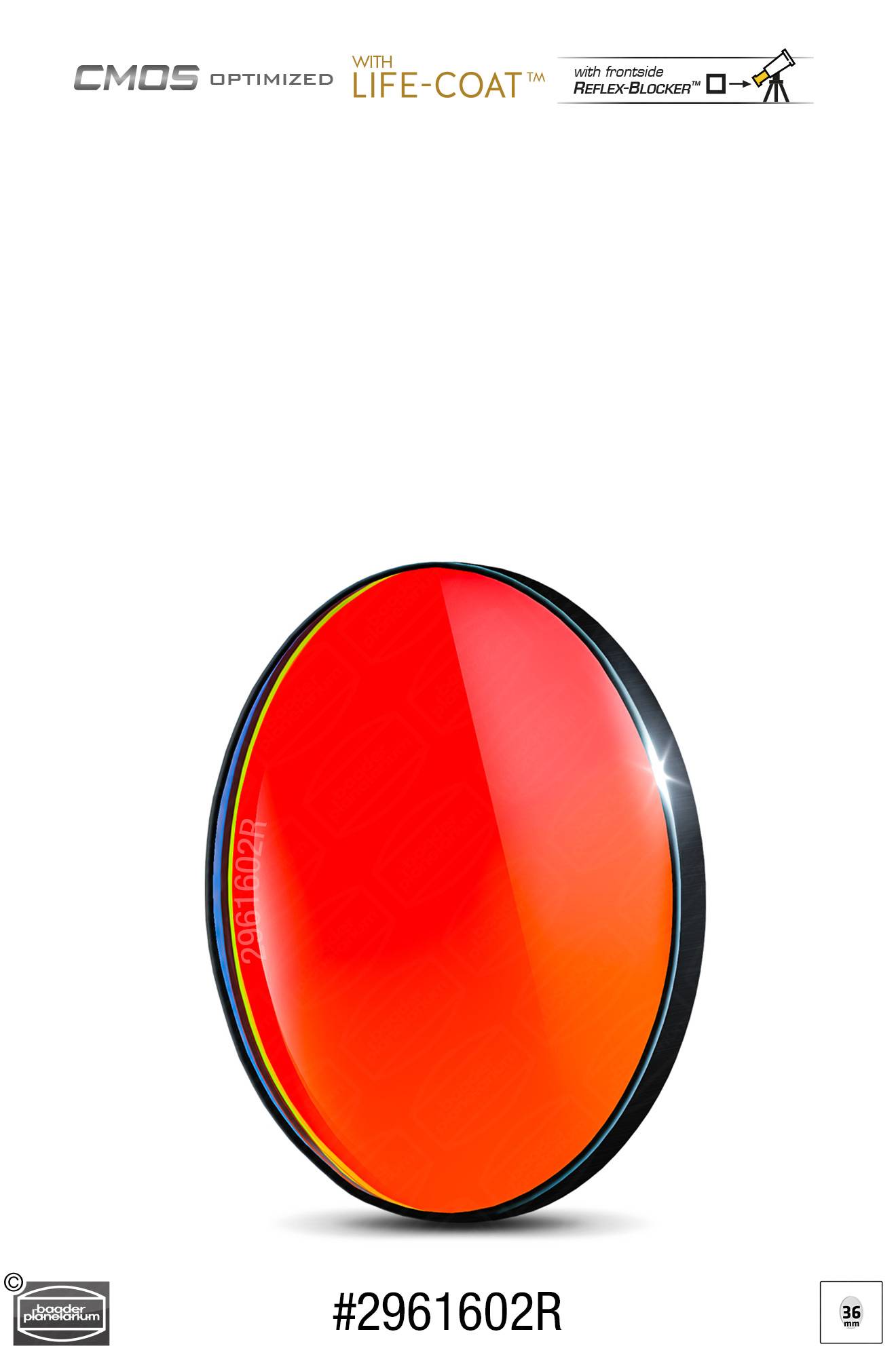 Baader RGB R Filtro CMOS-ottimizzato Filtro L-RGB / CMOS